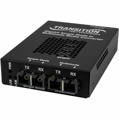 Transition Networks Stand-alone Fiber to Fiber Media Converter