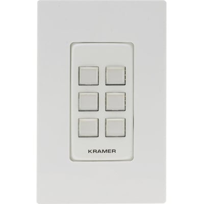 Kramer 6-button PoE and I/O Control Keypad