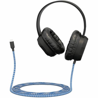 EXTREME HEADSET W/BRAIDED CABLE, (NO VOLUME CONTROL, NO MICROPHONE) W/USB-C CONN