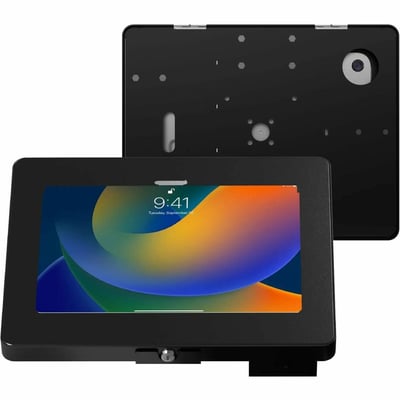 CTA Digital Mounting Enclosure for Tablet - Black - Horizontal