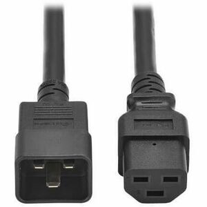 POWER CORD C20 C21 HEAVY-DUTY 20A 250V 12 AWG 2.5FT BLACK