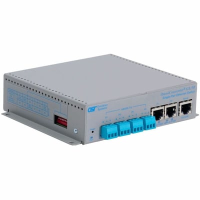 10BASE-TL1 SINGLE PAIR ETHERNET SWITCH 3-PIN 10/100/1000 2XRJ-45 DC