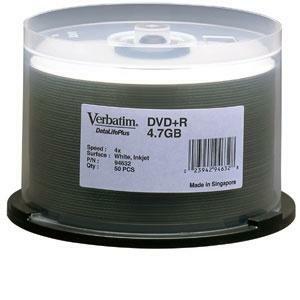 Verbatim DataLifePlus 4x DVD+R Media