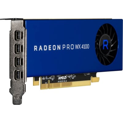 AMD RADEON PRO WX4100 GRAPHICS CARD BLUE