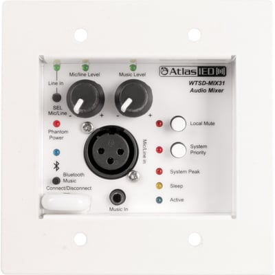 ANALOG WALL 3X1 MIC/LINE/BT/AUX MIXER