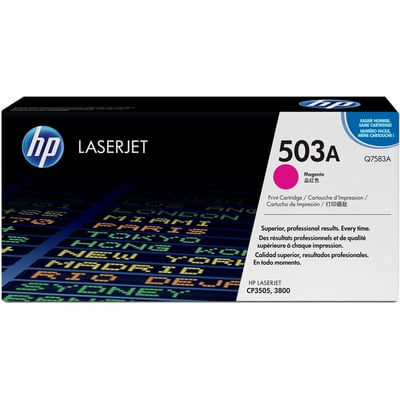 HP 503A (Q7583A) Original Laser Toner Cartridge - Single Pack - Magenta - 1 Each