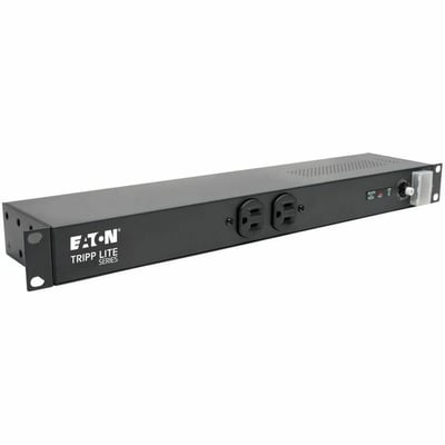 Tripp Lite by Eaton Isobar 12-Outlet Network Server Surge Protector 15 ft. (4.57 m) Cord with L5-20P Plug 3840 Joules Diagnostic LEDs 1U Rackmount