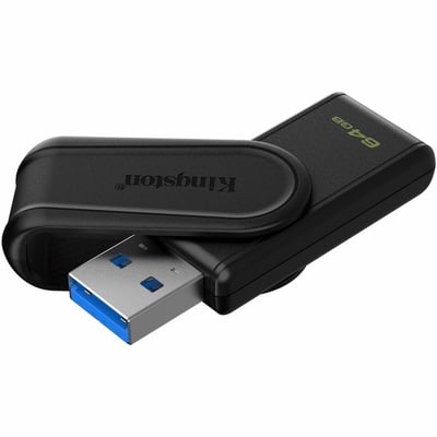 LA 64GB USB 3.2 GEN 1 DATATRAVELER EXODIA S BLACK + BLACK