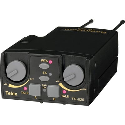 UHF BELTPACK, 2CH, BAND FE, 4F HEADSET