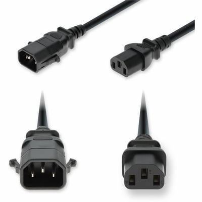 8FT C14 C15 14 AWG BLK PWR CBL 250V AT 15A