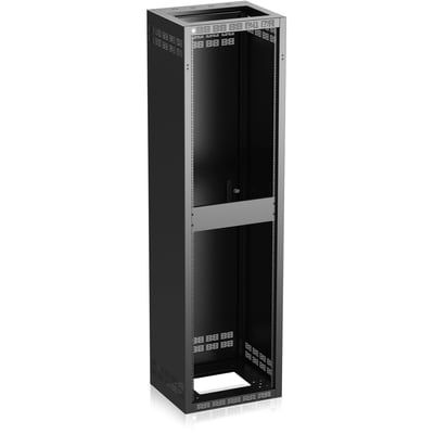 AtlasIED Stand-Alone Floor Rack With Fixed Rails 18.5 Inch Deep, 44RU