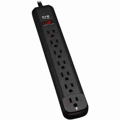 Tripp Lite by Eaton Power It! 7-Outlet Power Strip 25 ft. (7.62 m) Cord Black Housing
