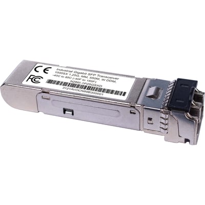 Tripp Lite by Eaton Industrial Gigabit SFP Transceiver 1000Base-SX Multimode LC Duplex DDM -40 to 85C 550 m (1,804 ft.)