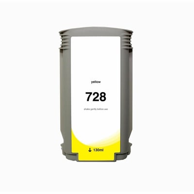 WF Non-OEM New Yellow Wide Format Ink Cartridge for HP 728 (F9J65A)