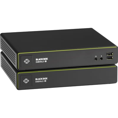 Black Box 4K KVM-over-IP Extender - DisplayPort, Single-Monitor, V-USB 2.0, Audio