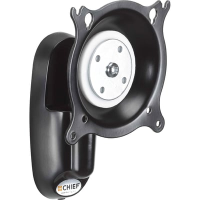 Chief Height Adjustable Pivot & Tilt Wall Mount - For Displays 10-30" - Black