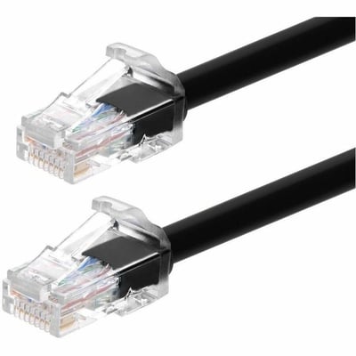 MONOPRICE CAT6A 7FT BLACK COMPONENT LEVEL PATCH CABLE_ UTP_ 24AWG_ 500MHZ_ PURE