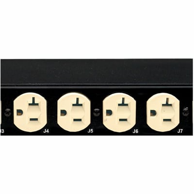 Eaton ATS rack PDU, 1U, (2) L5-20P input, 1.92 kW max, 110-125V, 16A, 9 ft cord, Single-phase, Outlets: (8) 5-20R