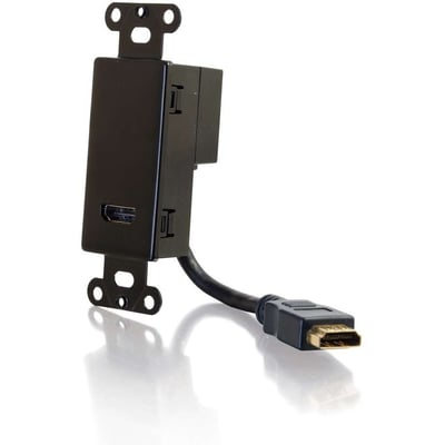 HDMI DECORA PASSTHROUGH WP BLACK