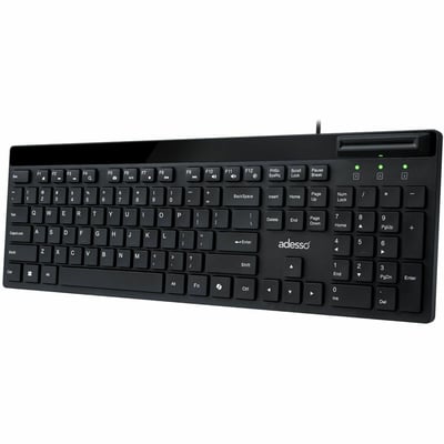 DESKTOP KEYBOARD W/SMART CARD READER