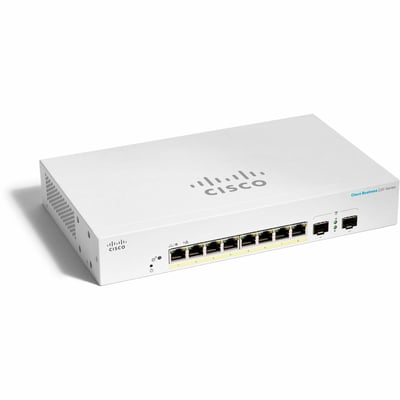 CBS220 SMART 8-PORT GE, FULLPOE,EXTPS,2X1GSFP REMANUFACTURED