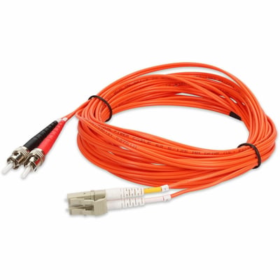 AddOn 5m ST to LC Orange OM1 Duplex OFNR (Riser-Rated) TAA MMF Fiber Patch Cable