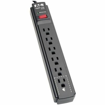 Tripp Lite by Eaton Protect It! 6-Outlet Surge Protector 15 ft. Cord 790 Joules Black Housing