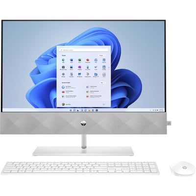 HP Pavilion 24-k0011 All-in-One Computer - Intel Core i3 10th Gen i3-10100T - 8 GB - 256 GB SSD - 23.8" Full HD Touchscreen - Desktop - Snowflake White