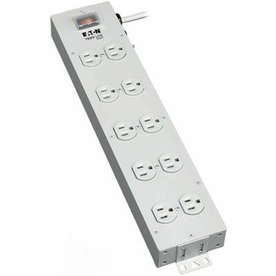 Tripp Lite by Eaton Power Strip 120V 5-15R 10 Outlet Metal 15' Cord 5-15P