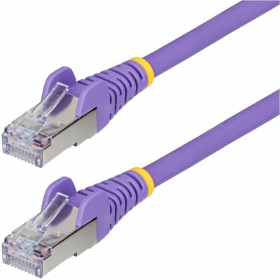 CAT6A ETHERNET CABLE - PURPLE 10GBE S/FTP LSZH 100W POE
