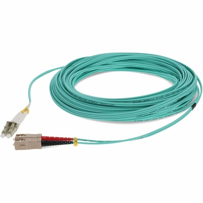 LC/SC M/M PATCH CBL 11M AQUA OM4 RISER FIBER