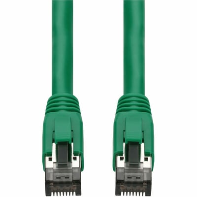 AddOn 50ft Green CAT 8 Shielded (S/FTP) PVC Ethernet Cable Snagless Easy Boot RJ-45 M/M