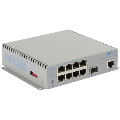 Omnitron Systems OmniConverter Managed Gigabit, MM ST, RJ-45, Ethernet Fiber Switch