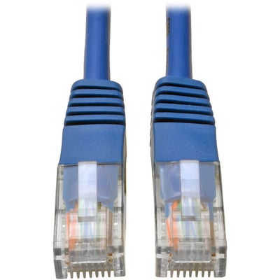 Eaton Tripp Lite Series Cat5e 350 MHz Molded (UTP) Ethernet Cable (RJ45 M/M), PoE - Blue, 2 ft. (0.61 m)