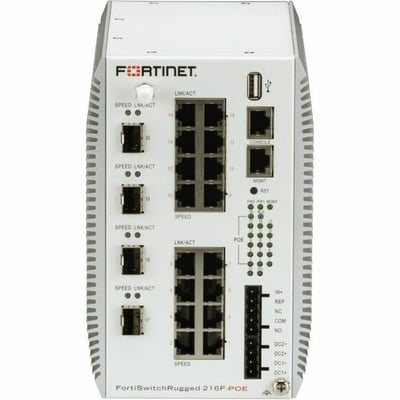 FORTISWITCHRUGGED-216F-POE LAYER 2/3 RUGGEDIZED FORTIGATE SWIT