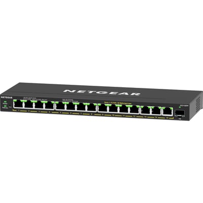 Netgear 16-Port High-Power PoE+ Gigabit Ethernet Plus Switch (231W) with 1 SFP Port