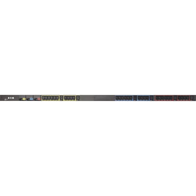 Eaton Basic rack PDU, 0U, L15-20P input, 5.76 kW max, 200-240V, 16A, 10 ft cord, Three-phase, Outlets: (30) C13 Outlet grip, (6) C19 Outlet grip