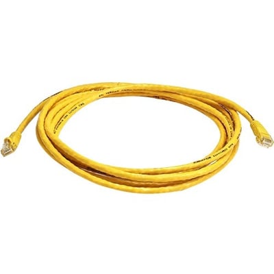 CAT5E 24AWG UTP ETHERNET NETWORK PATCH CABLE, 10FT YELLOW