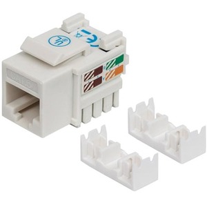 INTELLINET CAT6 KEYSTONE JACK  UTP, WHITE, PUNCH-DOWN