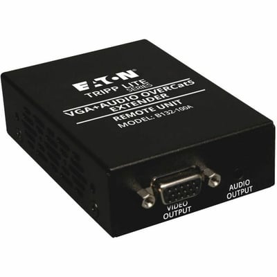 Tripp Lite by Eaton VGA over Cat5/6 Extender Box-Style Receiver for Video/Audio Up to 1000 ft. (305 m) TAA