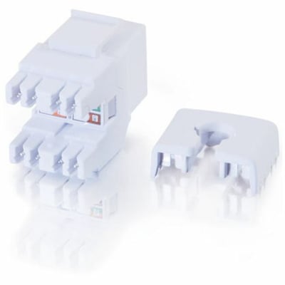 CAT6 180 KEYSTONE JACK WHT