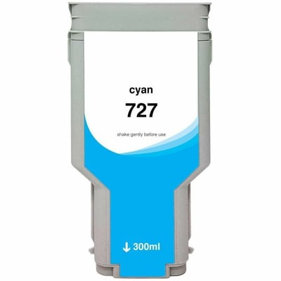 WF Non-OEM New High Yield Cyan Wide Format Ink Cartridge for HP 727 (F9J76A)