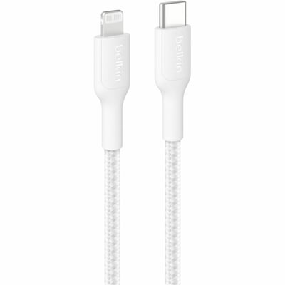 C - LTG CBL BRAIDED PCR 1M WHITE
