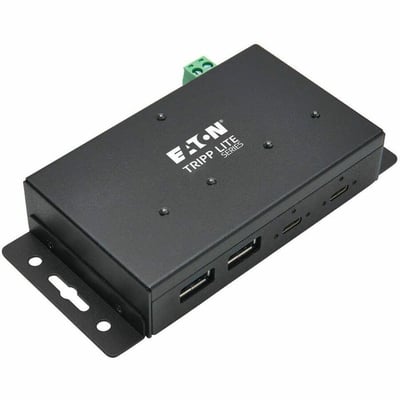 Tripp Lite by Eaton Industrial 4-Port USB-C Hub - USB 3.x Gen 2 (10Gbps) 2x USB-A & 2x USB-C Ports 15 kV ESD Immunity