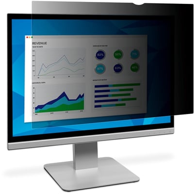 3M Privacy Filter for 27in Full Screen Monitor, 16:9, PF270W9E Black, Matte