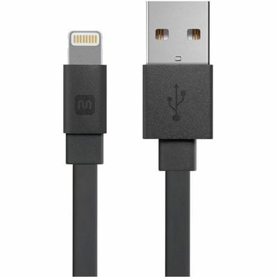 MONOPRICE CABERNET SERIES APPLE MFI CERTIFIED FLAT LIGHTNING TO USB CHARGE AND S