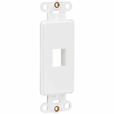 Tripp Lite by Eaton Center Plate Insert Decora Vertical 1-Port for A/V VoIP Ethernet