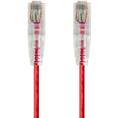 SLIMRUN  CAT6 UTP CABLE-10FT RED