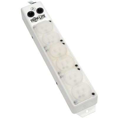 Tripp Lite by Eaton Safe-IT UL 1363A Medical-Grade Power Strip for Patient-Care Vicinity 6x15A Hospital-Grade Outlets Safety Covers 15 ft. Cord