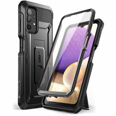 GALAXY A32 UNICORN BEETLE PRO RUGGED HOLSTER CASE-BK